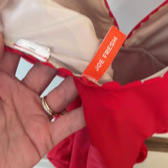Joe Fresh One Piece Swimsuit Red Medium - Picture 2 of 2